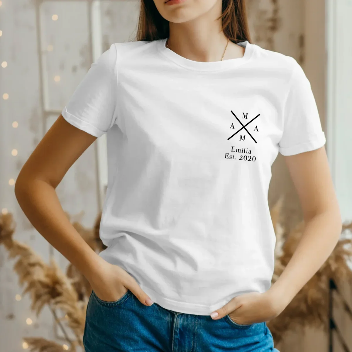 Personalisiertes T-Shirt „MAMA“